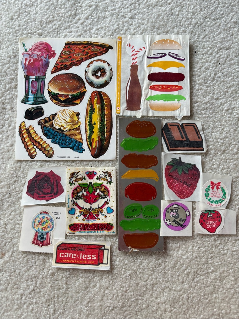 Vintage Food-Themed and Scratch’n’Sniff Stickers
